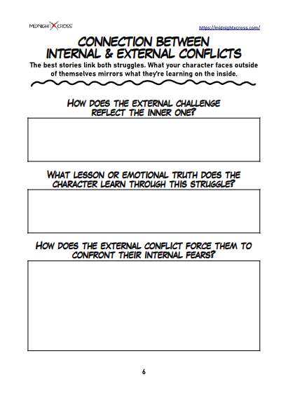 Internal And External Conflict Planner Preview 6